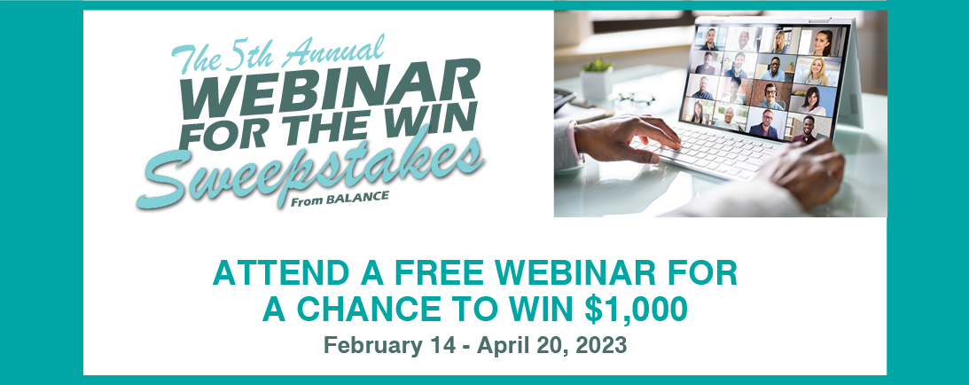 Webinar For The Win Sweepstakes